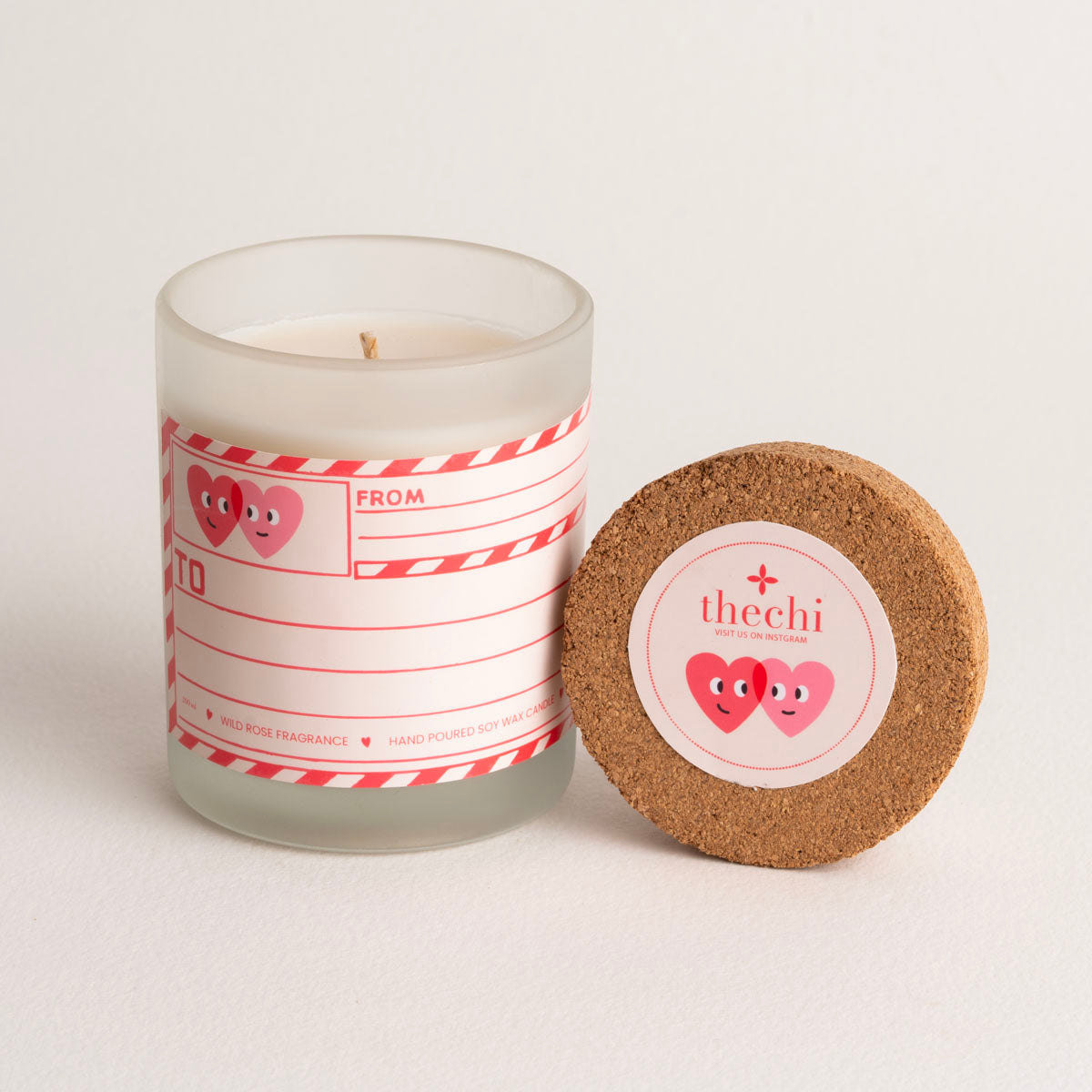 Postcard Jar Candle – Wild Rose Fragrance