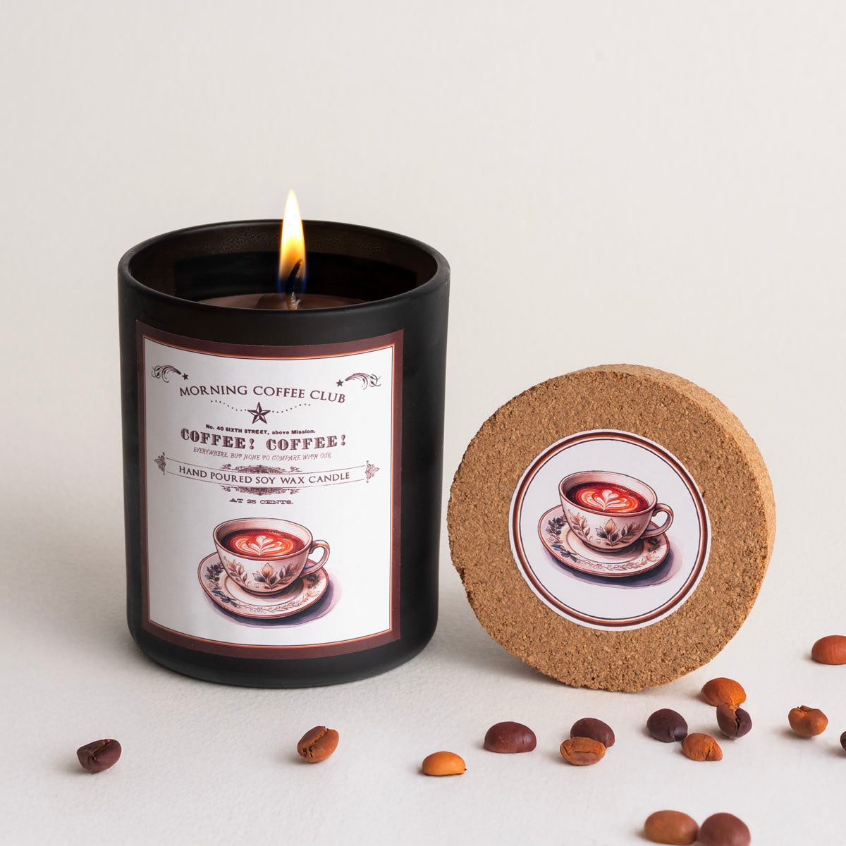 Morning Coffee Club Candle - Coffee fragrance