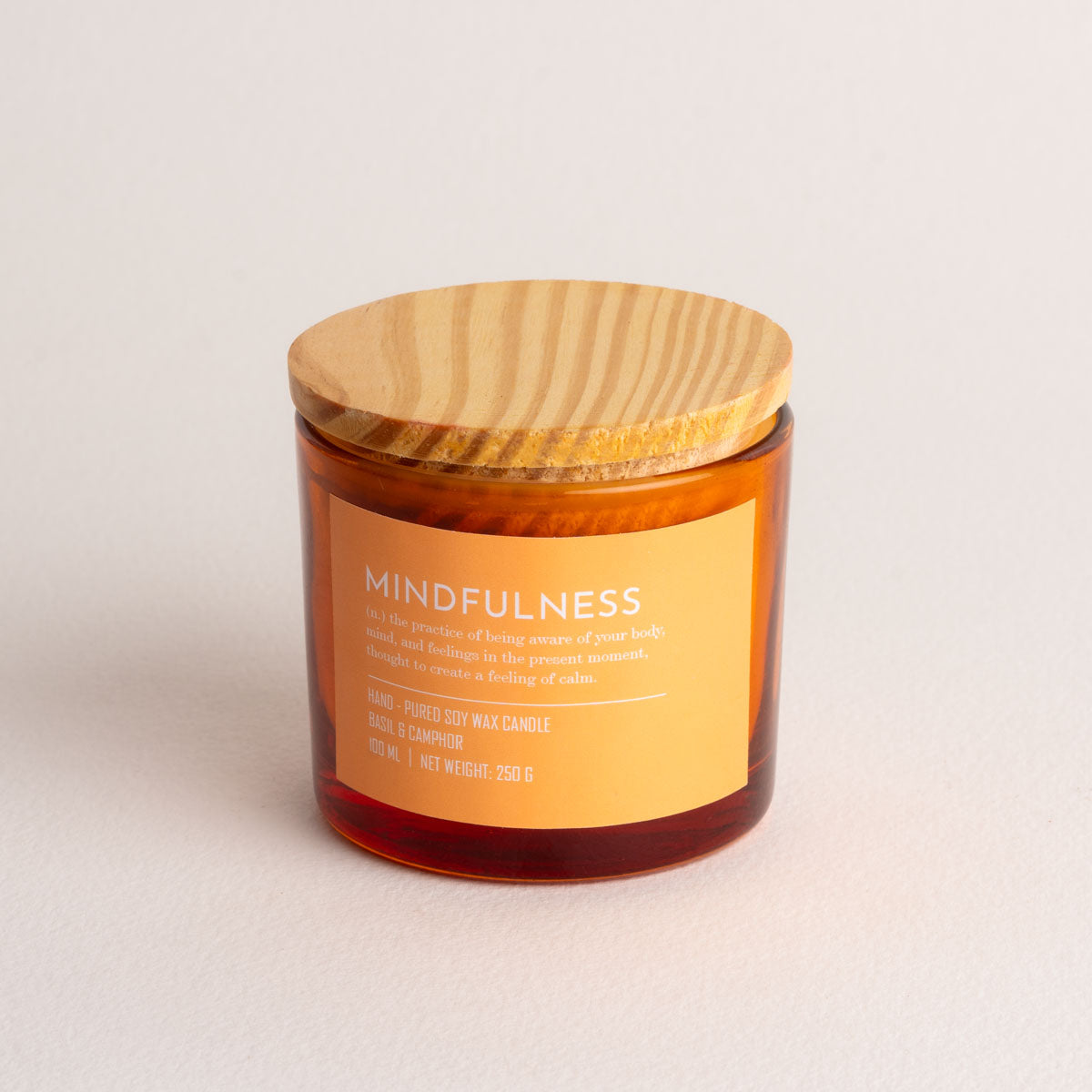 Mindfulness Candle - Basil & Camphor Fragrance
